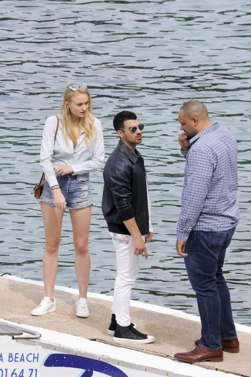 Sophie Turner and Joe Jonas Out in Cannes 2