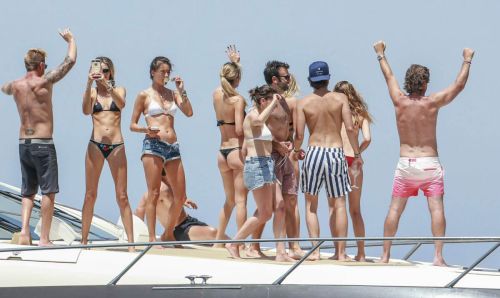 Alessandra Ambrosio and Friends Stills at a Yacht in Ibiza 15