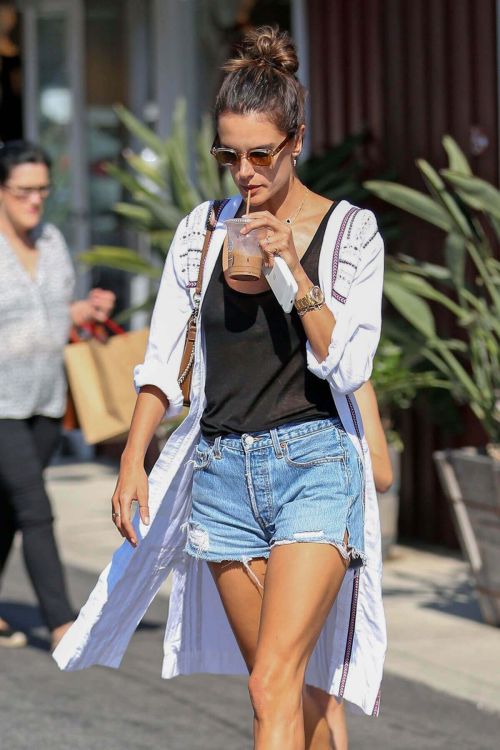 Alessandra Ambrosio Shopping at Brentwood Country Market Images 3