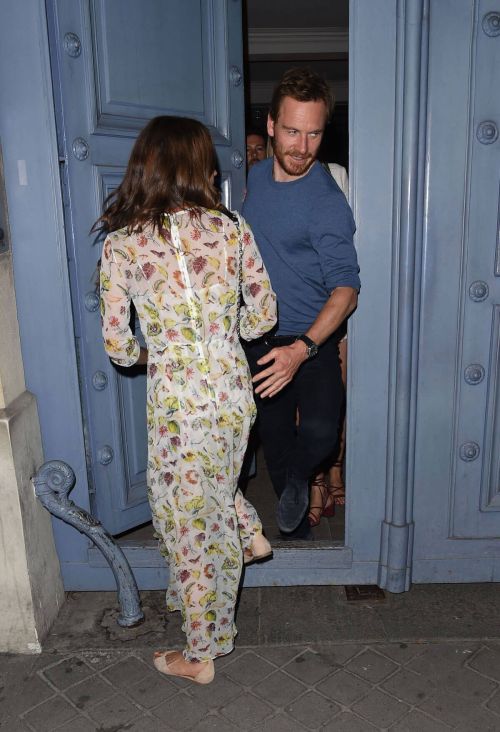 Alicia Vikander and Michael Fassbender Stills Out in Paris 1