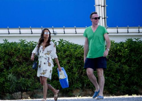 Alicia Vikander and Michael Fassbender Stills out Shopping in Ibiza 1