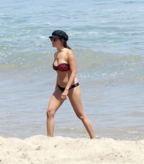 Ashley Tisdale Stills in Bikini at a Beach in Malibu 1