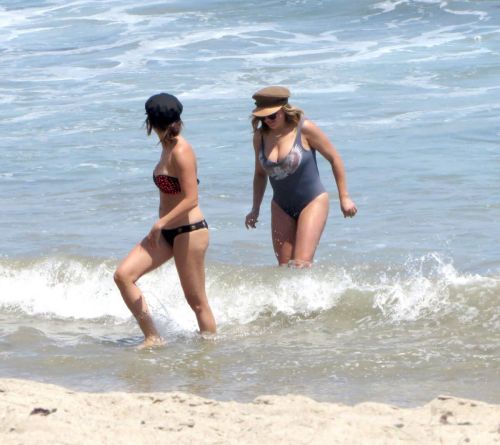 Ashley Tisdale Stills in Bikini at a Beach in Malibu 8