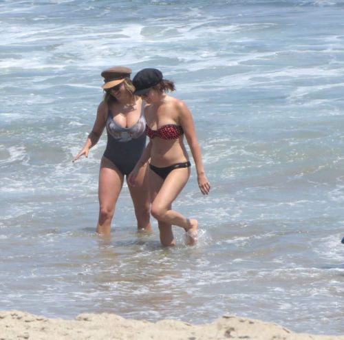 Ashley Tisdale Stills in Bikini at a Beach in Malibu 10