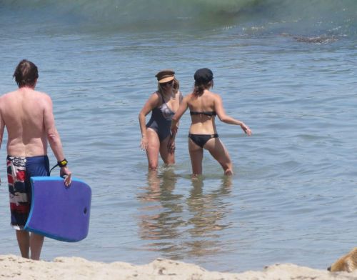 Ashley Tisdale Stills in Bikini at a Beach in Malibu 13