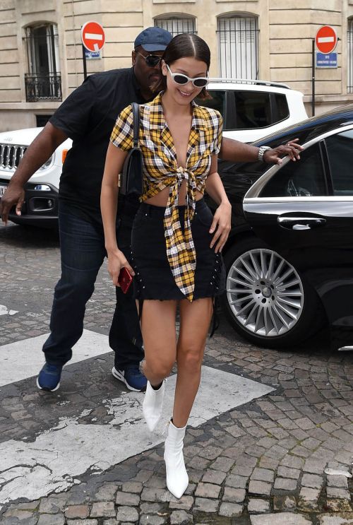 Bella Hadid Stills Leaves Four Seasons Hotel in Paris 4