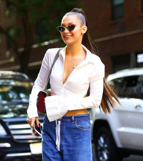 Bella Hadid Stills Leaves Milk Studios in New York City