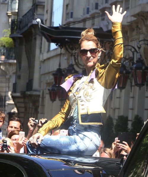 Celine Dion Stills Leaves Her Hotel in Paris 6