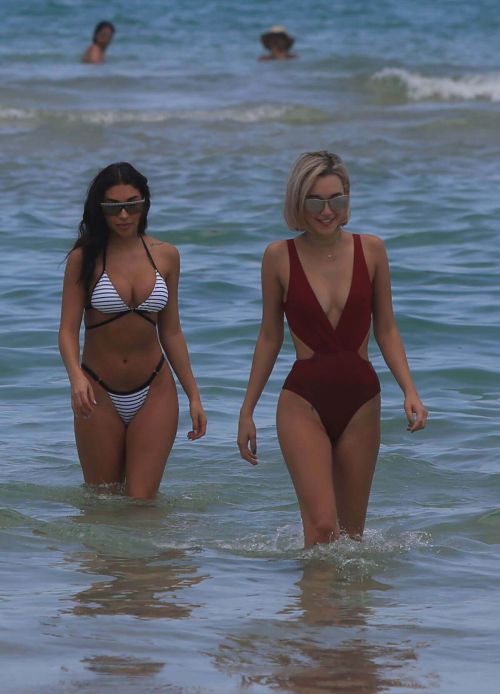 Chantel Jeffries and Sarah Snyder on the Beach in Miami Photos 16