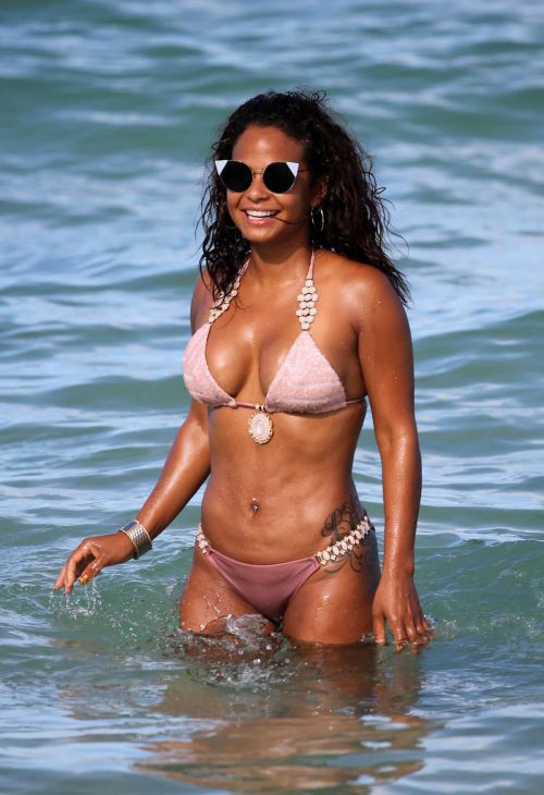 Christina Milian and Karrueche Tran Stills Seen on the Beach 1