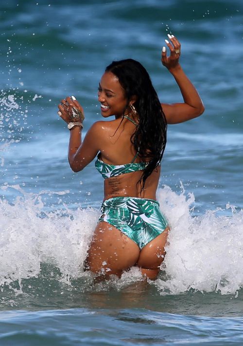 Christina Milian and Karrueche Tran Stills Seen on the Beach 11