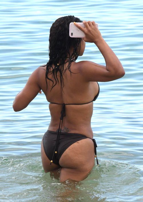 Christina Milian Stills in Bikini on the Beach in Miami 22