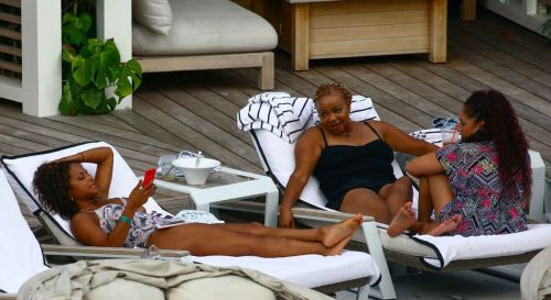 Christina Milian Stills in Swimsuit at Her Hotel in Miami 4