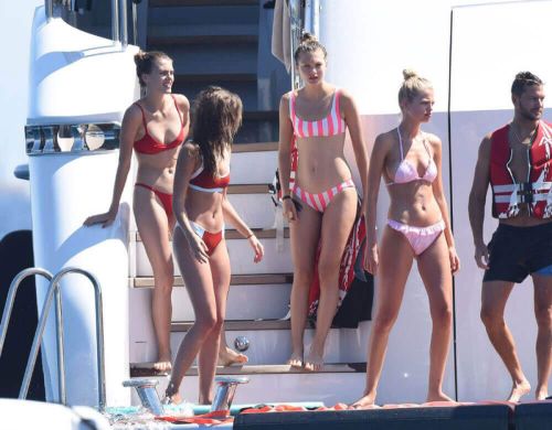 Daphne Groeneveld, Taylor Hill and Georgia Fowler Stills at a Yacht in St. Tropez 2