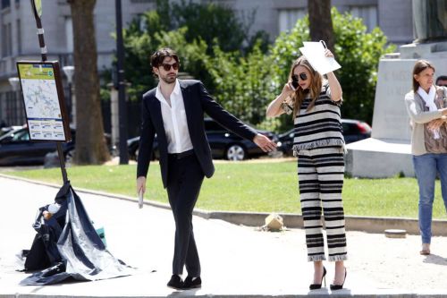 Elizabeth Olsen Stills Looking for a Cab in Paris 5