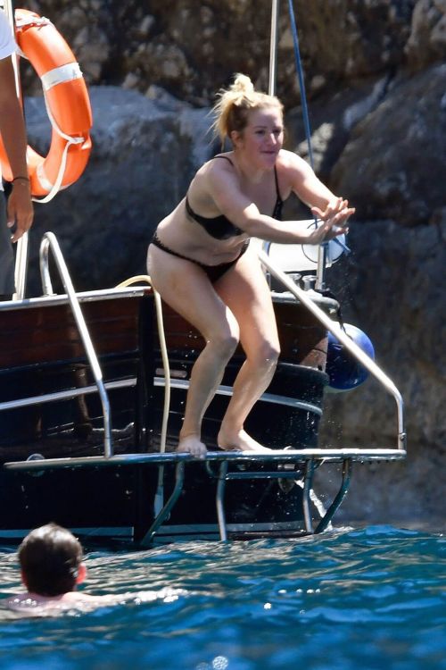 Ellie Goulding Stills in Bikini at a Boat in Capri 4