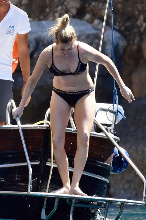 Ellie Goulding Stills in Bikini at a Boat in Capri 8