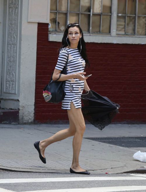 Famke Janssen Stills Leaves a Gym in New York 4