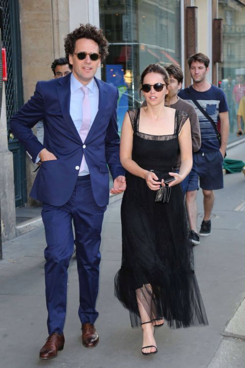 Felicity Jones Stills Out at Haute Couture Paris Fashion Week 2