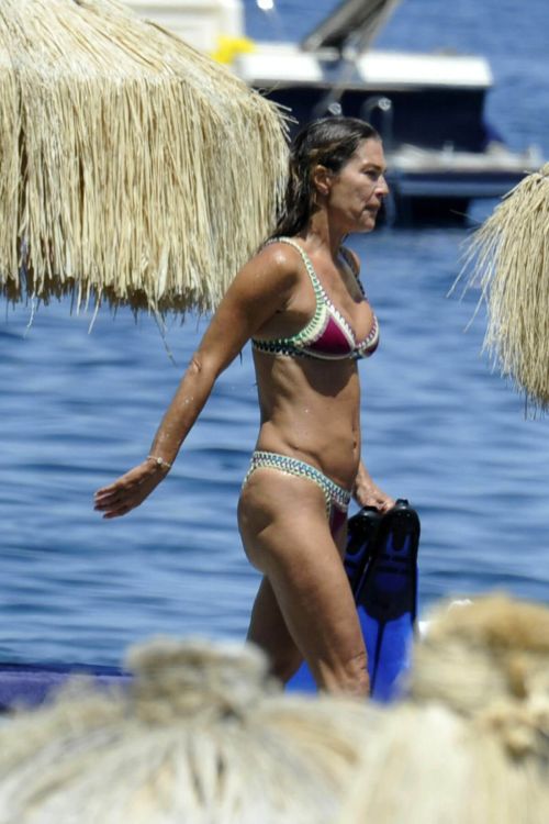 Fiona Swarovski Stills in Bikini at a Beach in Hotel Regina in Ischia 8