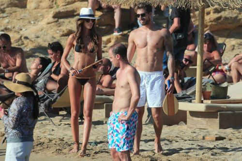 Izabel Goulart Stills in Bikini on the Beach in Mykonos 3