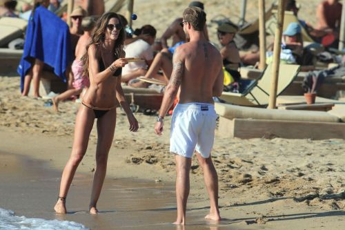 Izabel Goulart Stills in Bikini on the Beach in Mykonos 10