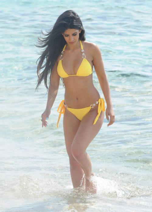 Jasmin Walia Stills in Bikini on the Boeach in Ibiza 4