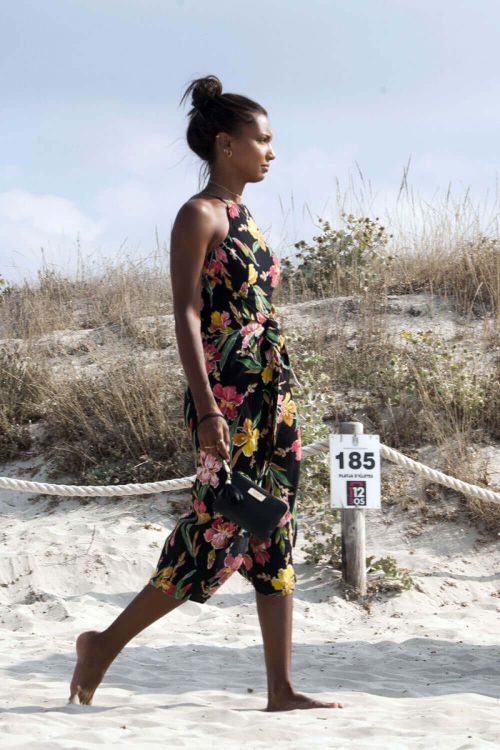 Jasmine Tookes Stills at Formentera Beach at Balearic Islands 5