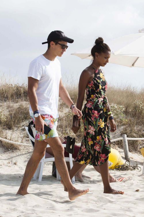 Jasmine Tookes Stills at Formentera Beach at Balearic Islands 6