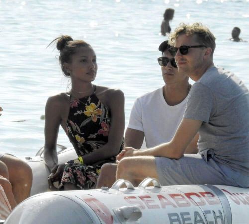 Jasmine Tookes Stills at Formentera Beach at Balearic Islands 7