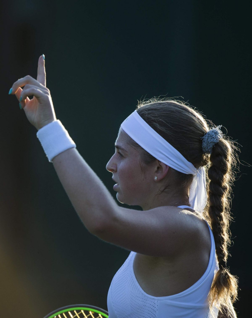 Jelena Ostapenko Stills at Wimbledon Championships 2