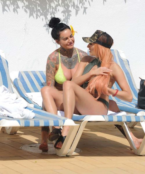 Jemma Lucy and ZaraLena Jackson in Bikinis at a Pool in Portugal Photos 4