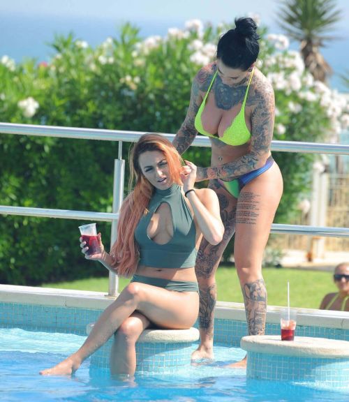 Jemma Lucy and ZaraLena Jackson in Bikinis at a Pool in Portugal Photos 12