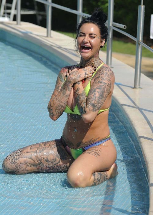 Jemma Lucy and ZaraLena Jackson in Bikinis at a Pool in Portugal Photos 14