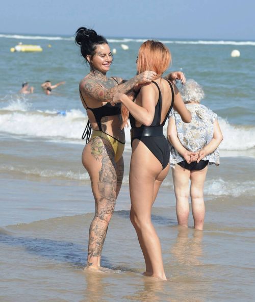 Jemma Lucy and ZaraLena Jackson Stills on the Beach in Spain 1