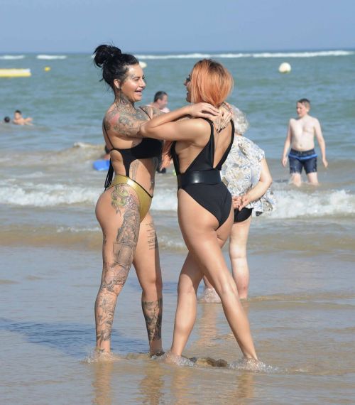 Jemma Lucy and ZaraLena Jackson Stills on the Beach in Spain 5