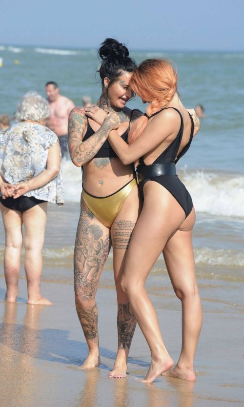 Jemma Lucy and ZaraLena Jackson Stills on the Beach in Spain 8