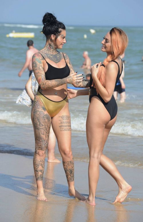 Jemma Lucy and ZaraLena Jackson Stills on the Beach in Spain 9