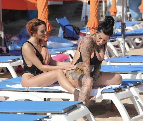 Jemma Lucy and ZaraLena Jackson Stills on the Beach in Spain 10