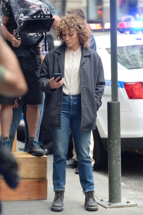 Jennifer Lopez Stills on the Set of Shades of Blue in New York 13