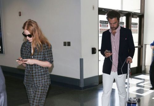 Jessica Chastain Stills at LAX Airport in Los Angeles 1