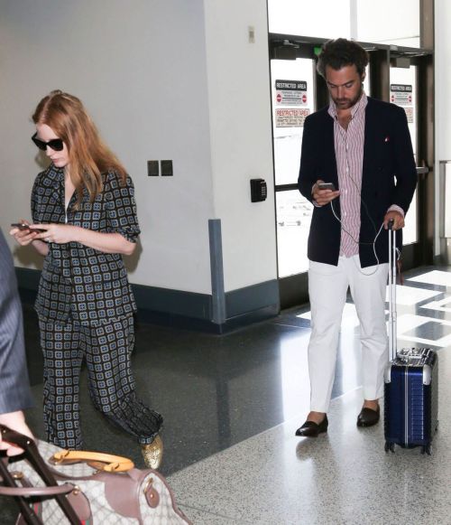 Jessica Chastain Stills at LAX Airport in Los Angeles 3