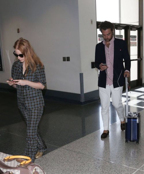 Jessica Chastain Stills at LAX Airport in Los Angeles 7