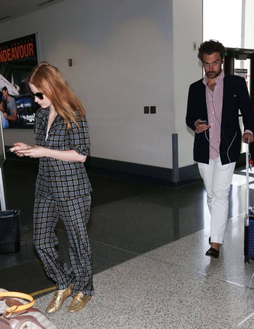 Jessica Chastain Stills at LAX Airport in Los Angeles 10