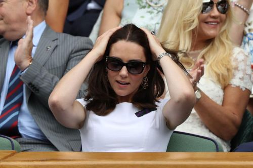 Kate Middleton Stills at Mens Singles Final at Wimbledon Tennis Championships in London 2