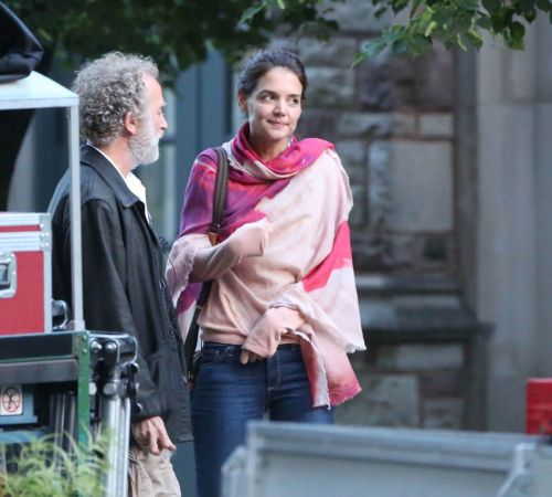 Katie Holmes Stills on the Set of The Gift in Montreal 2