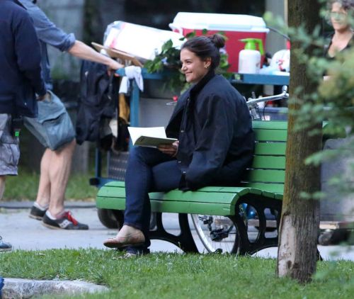 Katie Holmes Stills on the Set of The Gift in Montreal 3