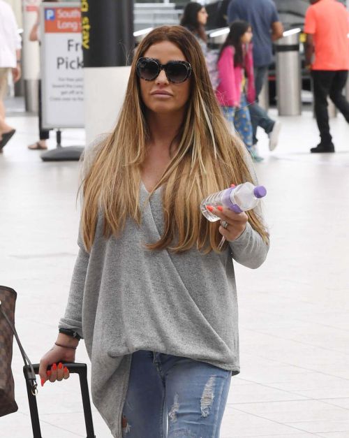 Katie Price Stills at Gatwick Airport in London 2