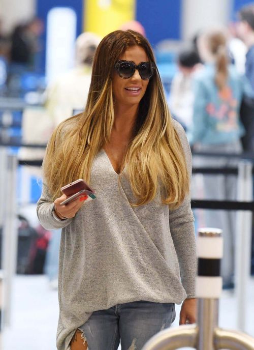 Katie Price Stills at Gatwick Airport in London 10