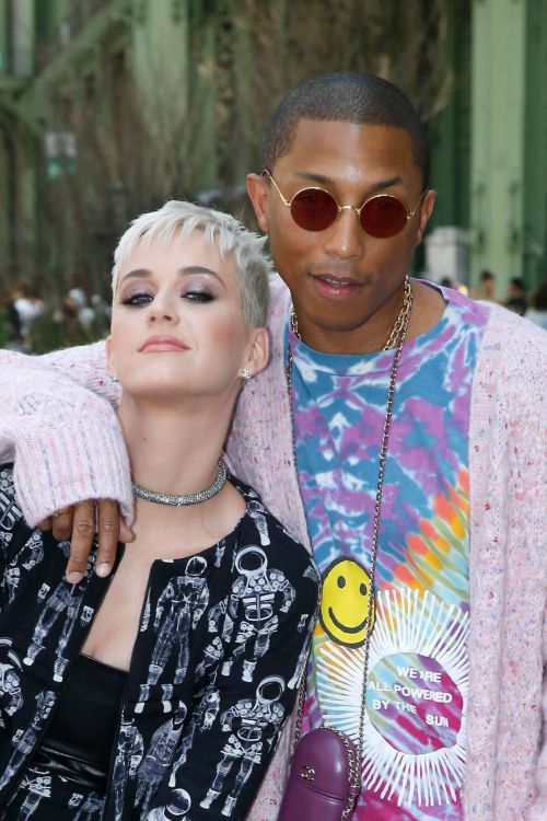 Katy Perry and Pharrell Williams Stills at Chanel Fashion Show in Paris 2